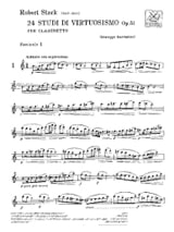 24 Studi Di Virtuosismo Op. 51 - Volume 1 - Robert Stark - Partition
